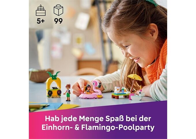 LEGO® Friends Poolparty Mit Einhorn Und Flamin