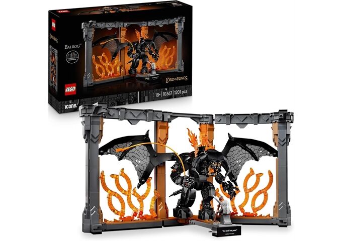 LEGO® Icons Der Herr der Ringe: Balrog™ Bücherstütze