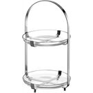 Leonardo Etagere CUCINA silber 2-teilig