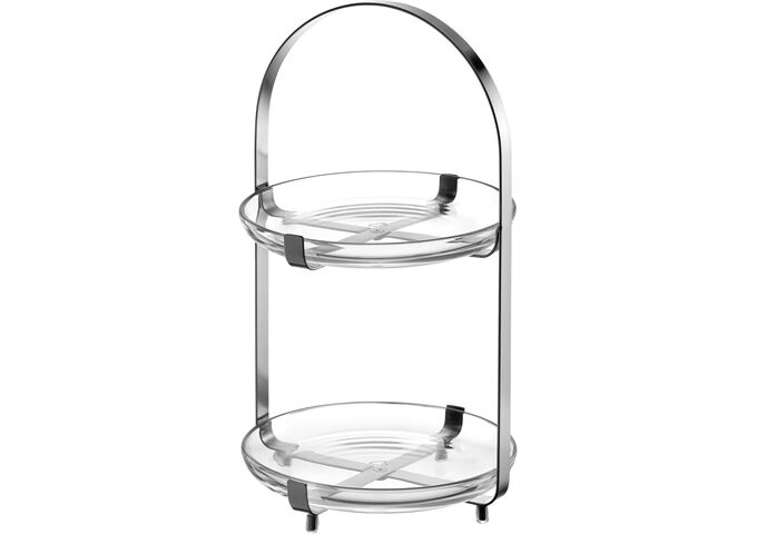 Leonardo Etagere CUCINA silber 2-teilig
