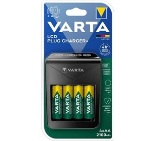 Varta Ladegerät LCD PlugCharger M4xAA 56706