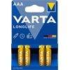 Varta Batterie Longlife AAA/LR03 4 ST gelb
