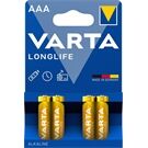 Varta Batterie Longlife AAA/LR03 4 ST gelb