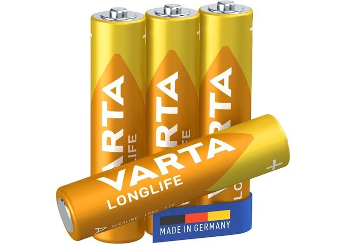 Varta Batterie Longlife AAA/LR03 4 ST gelb
