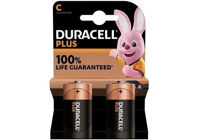 Duracell Batterie C/LR14 2ST Plus-ExtraLife