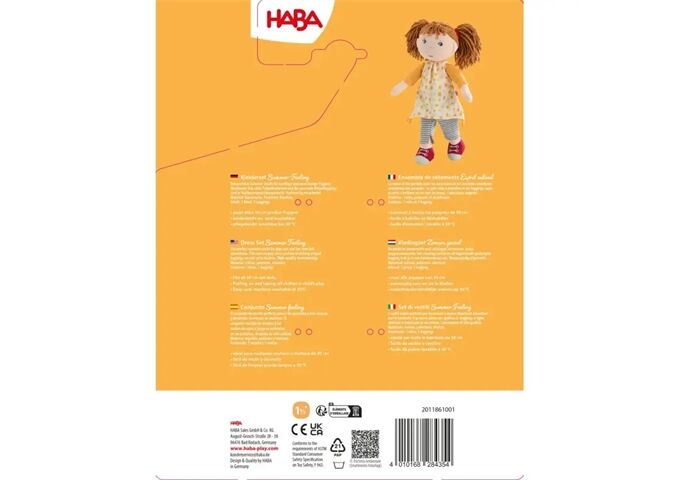 Haba Kleiderset Summer Fee, (De/E/F/Nl/It/Es)
