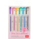 Legami SHINE LIKE A DIAMOND - SET OF 6 GLITTER MINI GEL P