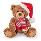 Teddy-Hermann Braunbär Howard mit Weihnachtsoutfit 34cm