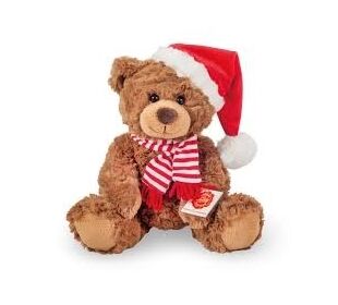 Teddy-Hermann Braunbär Howard mit Weihnachtsoutfit 34cm