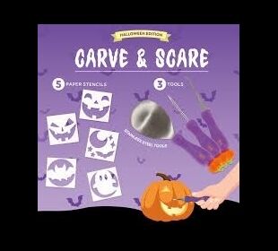 Legami Halloween Pumkin-Carving Kit-Carve & Scare