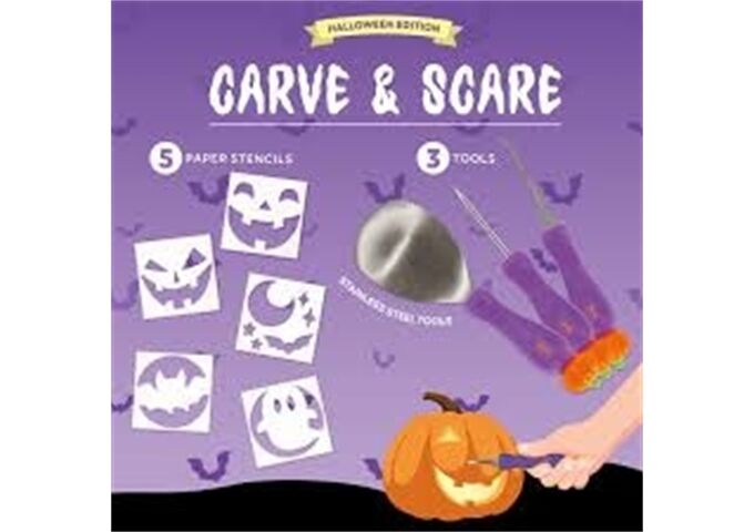 Legami Halloween Pumkin-Carving Kit-Carve & Scare
