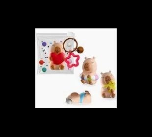 TRENDHAUS Schlüsselanhänger Squishy Capybara sort.