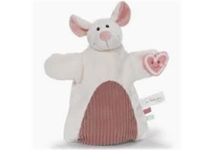 Nici Schmusetuch Handpuppe Maus 2in1 26x25cm