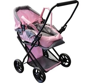  AM Puppenwagen Rosy mit Ablagekor