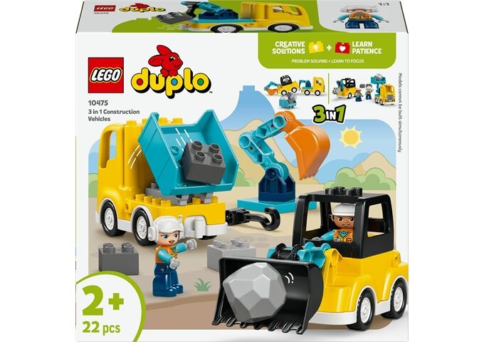 LEGO® Duplo Baufahrzeuge - 3-In-1-Set