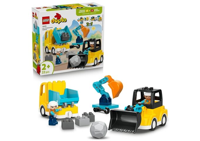 LEGO® Duplo Baufahrzeuge - 3-In-1-Set