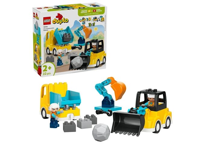 LEGO® Duplo Baufahrzeuge - 3-In-1-Set