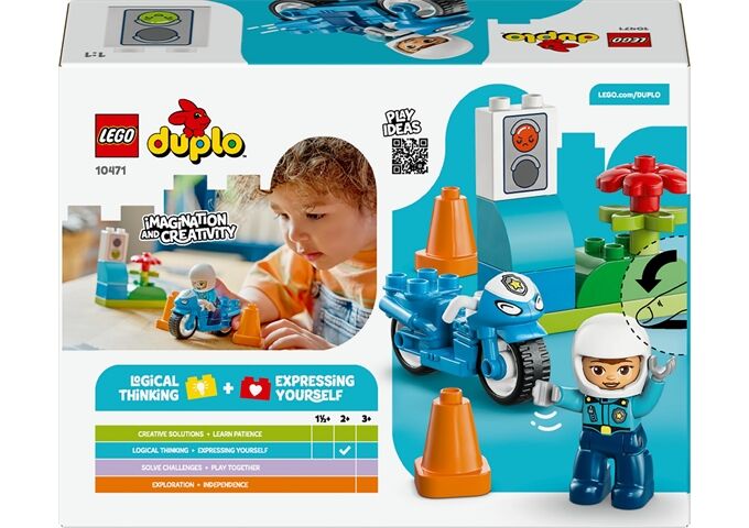 LEGO® Duplo Blaues Polizeimotorrad