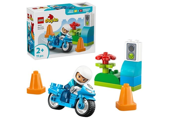 LEGO® Duplo Blaues Polizeimotorrad
