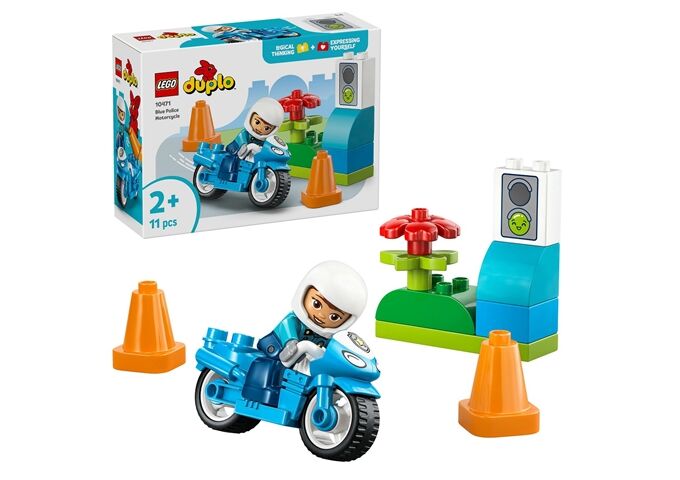 LEGO® Duplo Blaues Polizeimotorrad