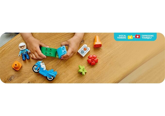 LEGO® Duplo Blaues Polizeimotorrad