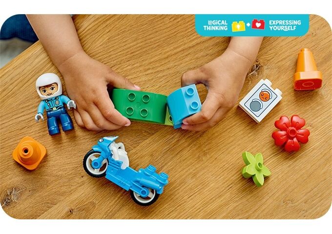 LEGO® Duplo Blaues Polizeimotorrad