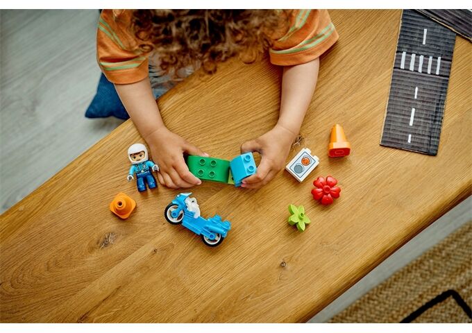 LEGO® Duplo Blaues Polizeimotorrad