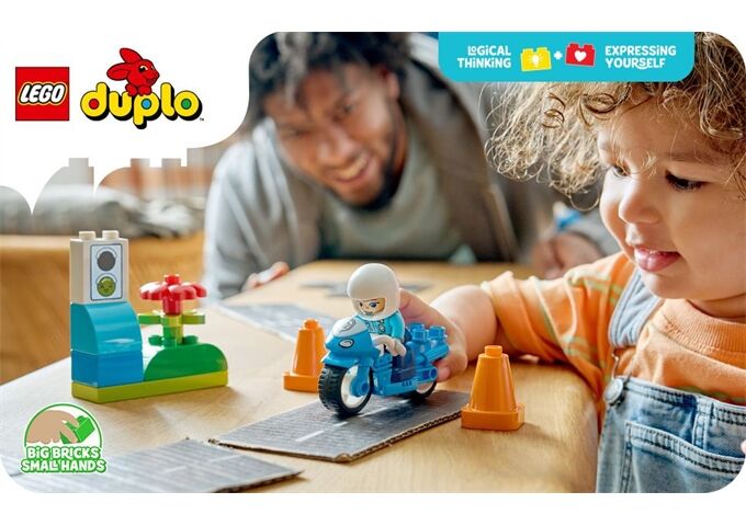 LEGO® Duplo Blaues Polizeimotorrad