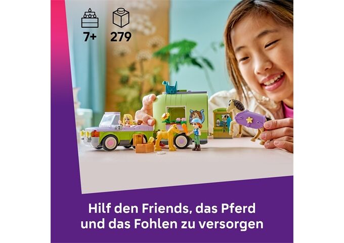 LEGO® Friends Pferd Und Fohlen Mit Pferdeanhän