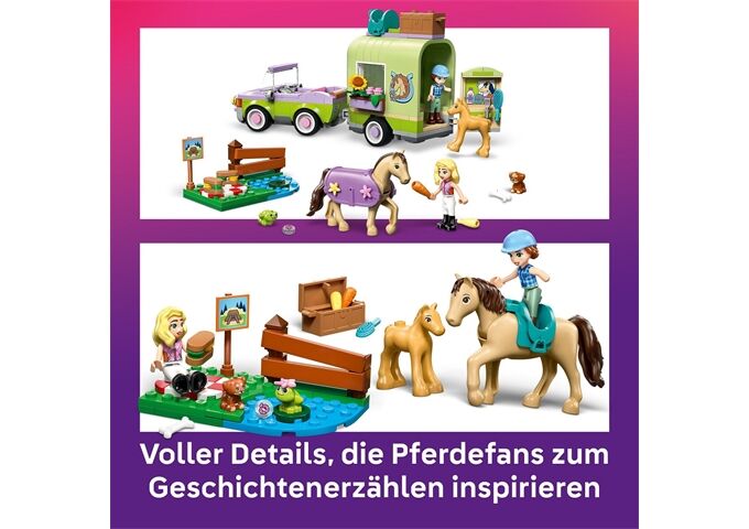 LEGO® Friends Pferd Und Fohlen Mit Pferdeanhän