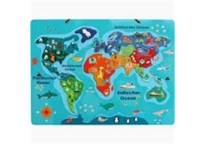  SMH Magnet-Tier Weltkarte 40x30cm