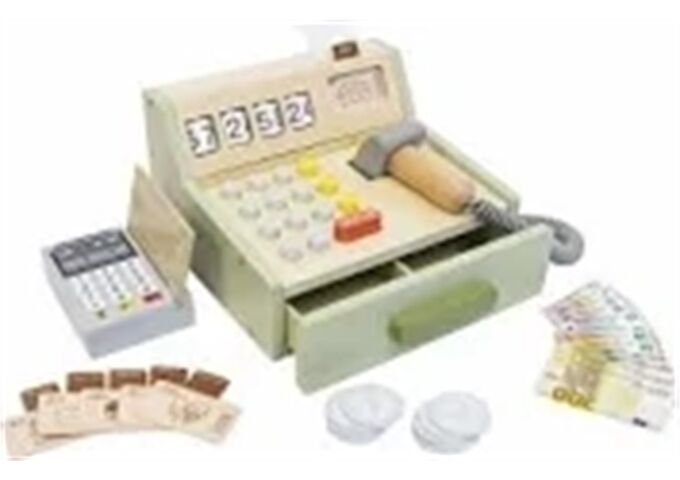  SMK Holz Registrierkasse mit Zubeh ;DE