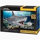 CARLETTO 3D Puzzle Weißer Hai 72 Teile