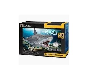 CARLETTO 3D Puzzle Weißer Hai 72 Teile
