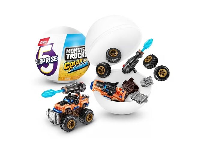  5 Surprise Monster Trucks S3, sort.