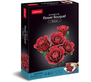  3D Puzzle Blumenstrauss Rose 312 Teile