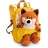 Nici Rucksack mit Plüschtier Fuchs 25cm gelb