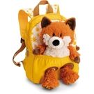 Nici Rucksack mit Plüschtier Fuchs 25cm gelb