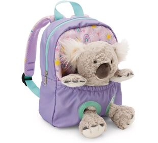 Nici Rucksack mit Plüschtier Koala 25cm lila