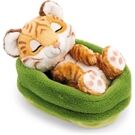 Nici Kuscheltier Tiger 12cm schlafend im Körbchen