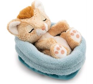 Nici Kuscheltier Löwe 12cm schlafend im Körbchen