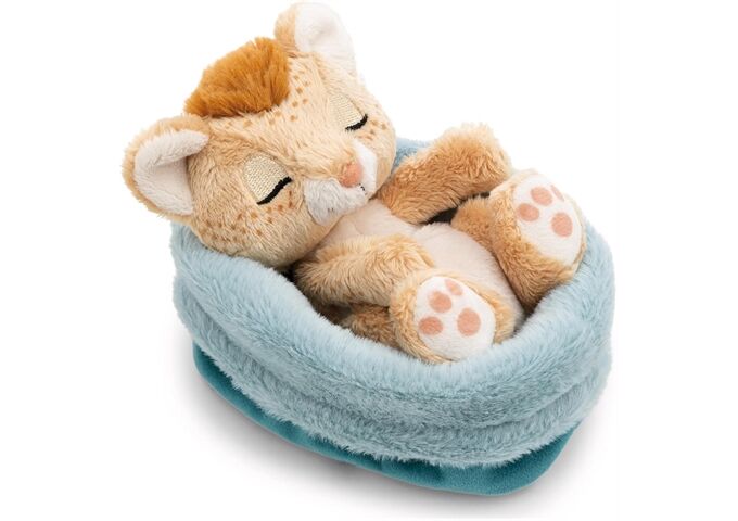 Nici Kuscheltier Löwe 12cm schlafend im Körbchen