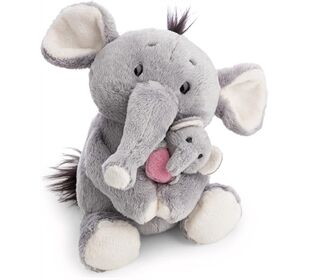 Nici Kuscheltier Elefant 20cm mit Kind 6cm