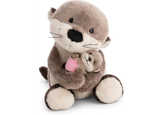 Nici Kuscheltier Otter 20cm mit Kind 6cm