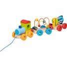 Goki Zug Rio mit Steckbauklötzen, Motorikschleife, Rass