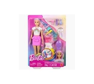 Mattel BRB Haarsoiel Puppe Regenbogen Glitzer