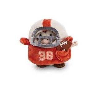 Nici Kuscheltier Zebra 8cm mit Football