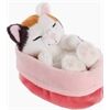 Nici Kuscheltier Glückskatze 12cm schlafend im Körbchen