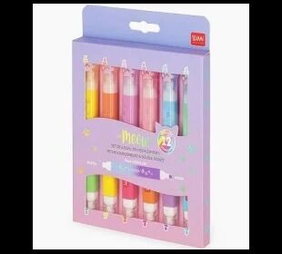 Legami 6 Dual-Tip Highlighters Katze