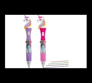 TRENDHAUS LED-Mehrfarbkuli mit Einhorn-Topper 1 Stück